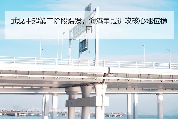 武磊中超第二阶段爆发，海港争冠进攻核心地位稳固